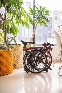 Brompton C-line Explore met roller frame en dynamo verlichting